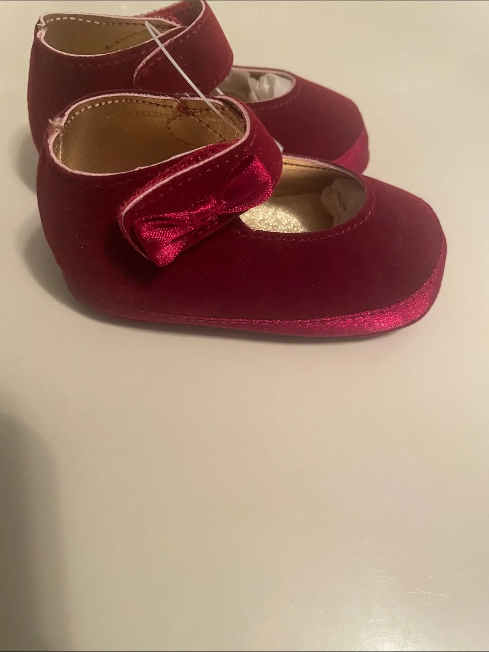 Darling Infant Baby Shoes in red